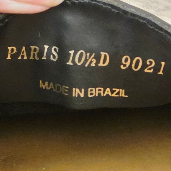 🔴SOLD🔴Giorgio Brutini Le Glove Black Woven Leather Dress Shoes Loafer - Picture 6 of 9